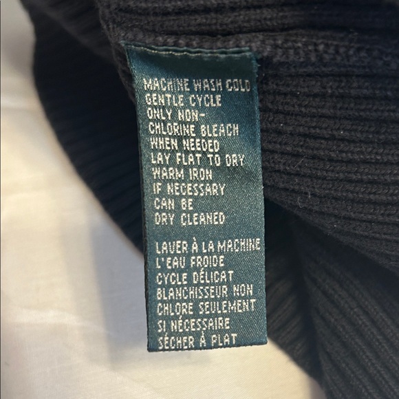 Ralph Lauren Navy Women's Turtleneck Sweater - Picture 9 of 9